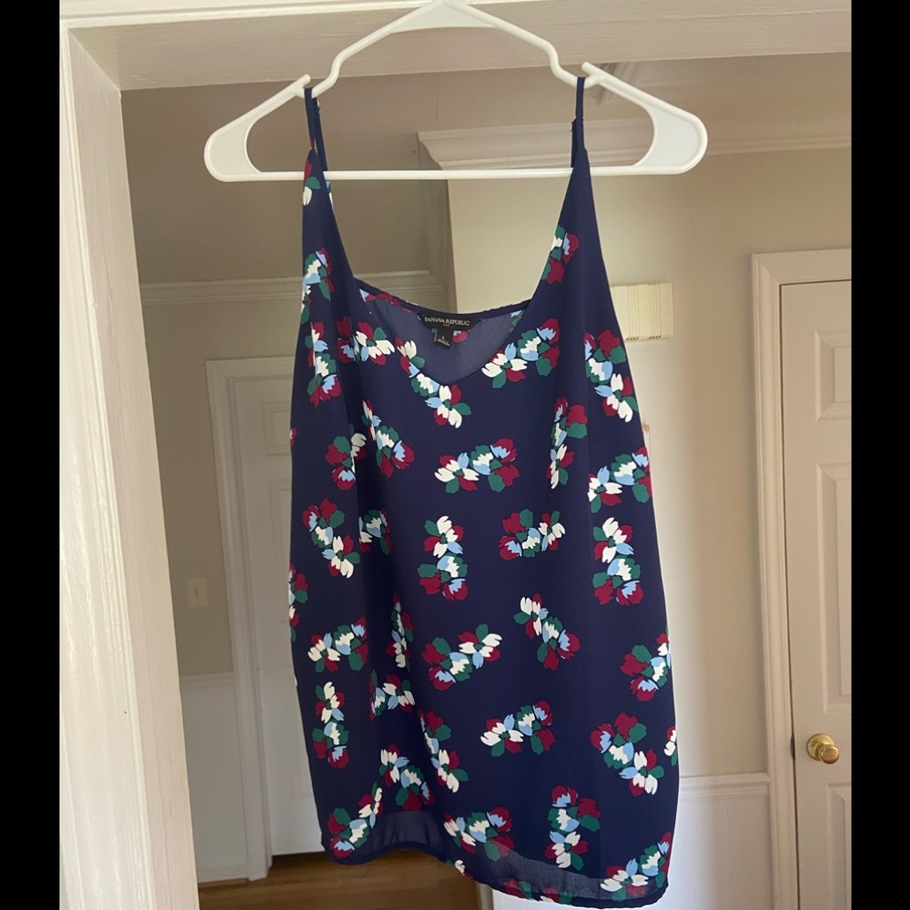 Banana Republic Floral Tank Top Large